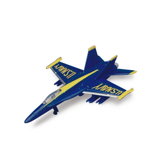 Alloy 1:64 Navy Blue Angels F/A-18 Hornet Fighter Jet Die Cast Model Toy