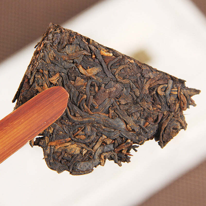 250g Yunnan Organic Aged Tree Old Pu-erh Ripe Tea Brick Chinese Cooked Tea
