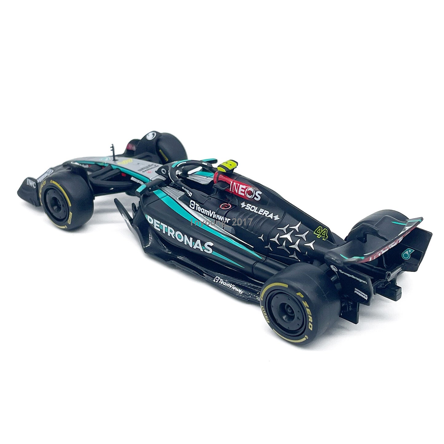 1:43 Scale 2024 AMG Petronas F1 W15 Model Car Formula 1 Team Lewis Hamilton 44