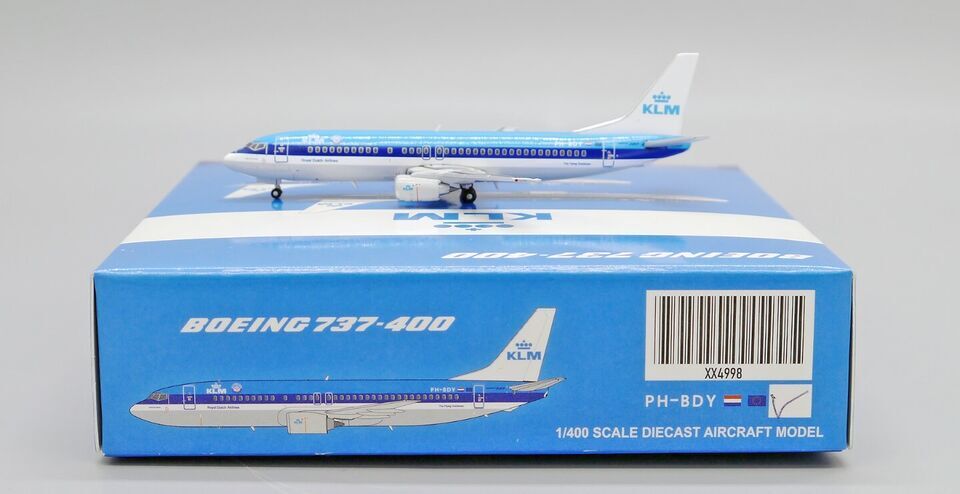 1:400 JC Wings KLM BOEING 737-400 Passenger Airplane Diecast Aircraft Model