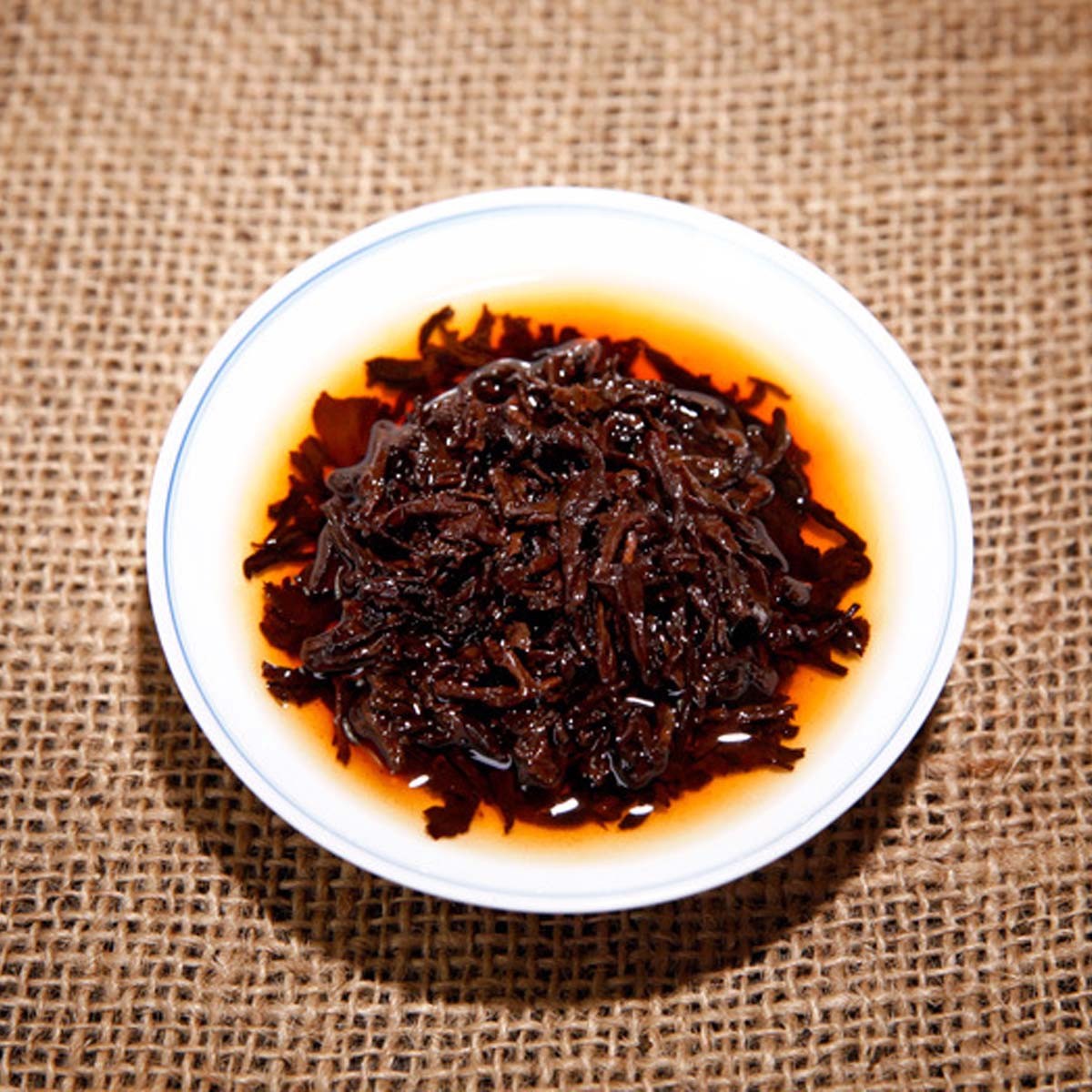 357g Yunnan Puer Tea Ripe Pu Erh Tea Cake Menghai Golden Bud Fermented Black Tea