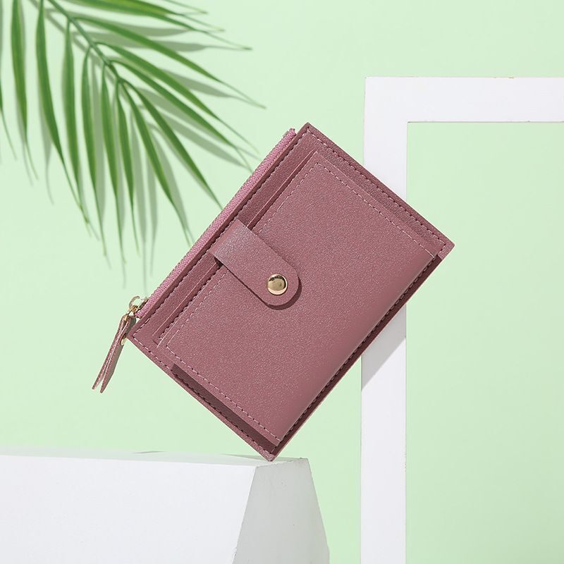 Wallets Synthetic Leather Purse Mini Hasp Multi-Cards Holder Coin Short Wallets