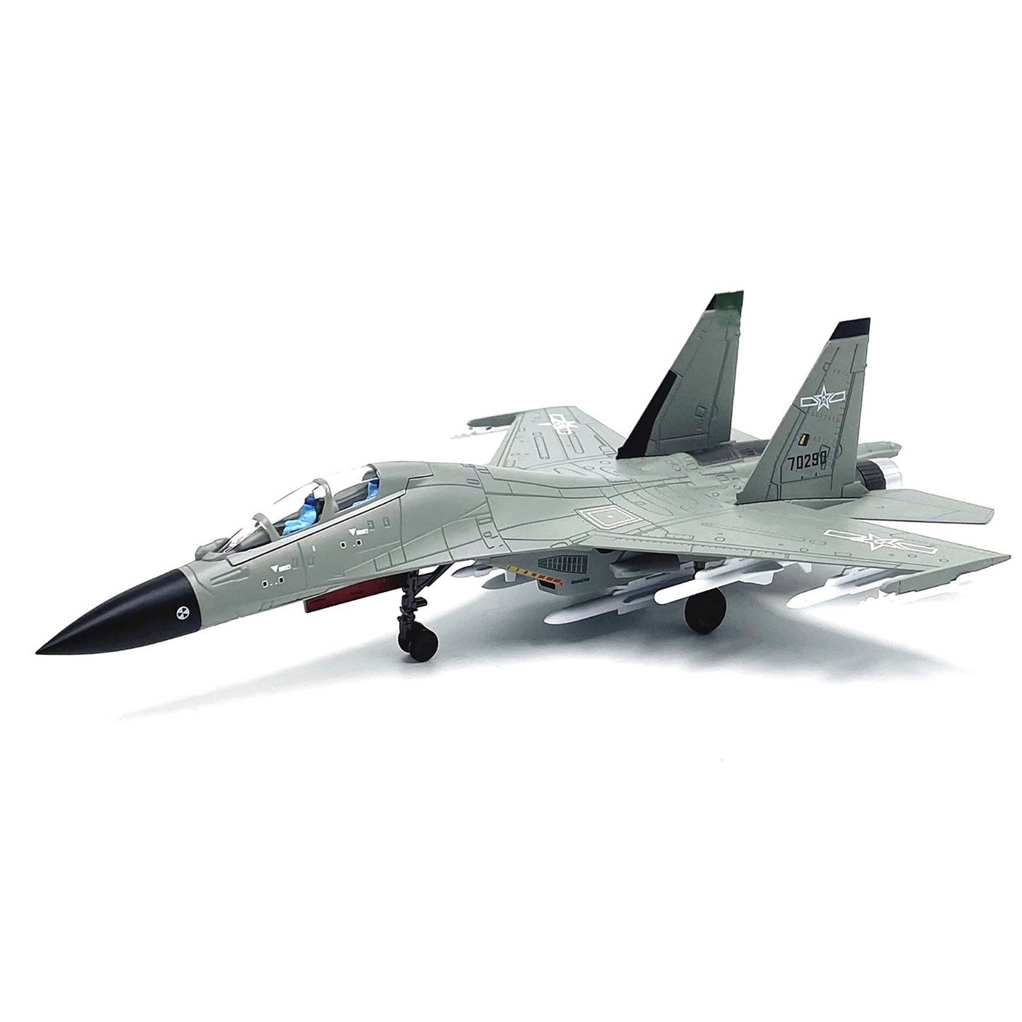 22cm 1/100 Chinese Air Force J-16 Fighter Model Military Aircraft Decoration