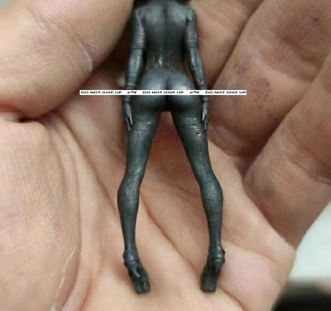 1Pc Black Brass Beauty Beauty Nude Statue Body Art Decorations