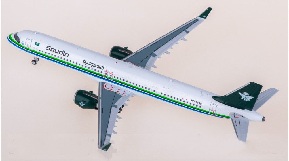 1:400 Panda Model Saudia Airbus A321neo Airplane Diecast Plane Aircraft Model