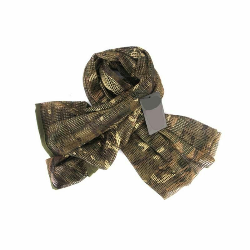 Camouflage Tactical Mesh Scarf Face Veil Camo Airsoft Hunting Cycling bandana