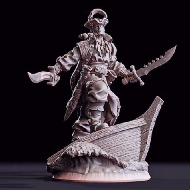 1/18 resin figure model kit Pirate series character A Unassembled Unpainted