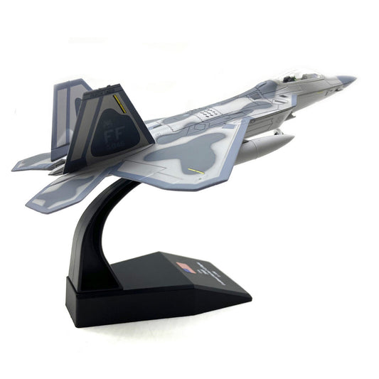 18cm 1:100 US F22 Raptor Stealth Fighter Alloy Aircraft Fighter Military Model G