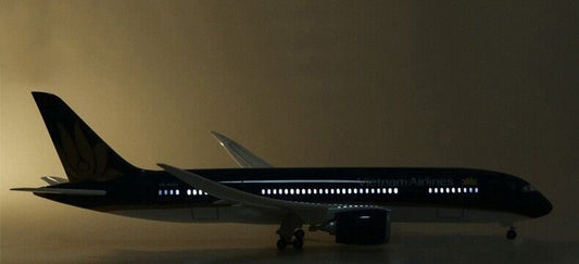44CM Vietnam Airlines BOEING 787 Aircraft Led Sound-controlled Light Resin Model