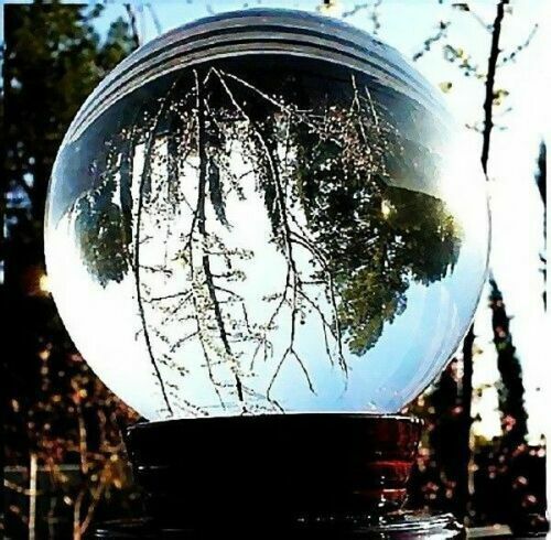 100MM+stand New Natural Clear Sphere Large Crystal Ball Healing Stone Decor