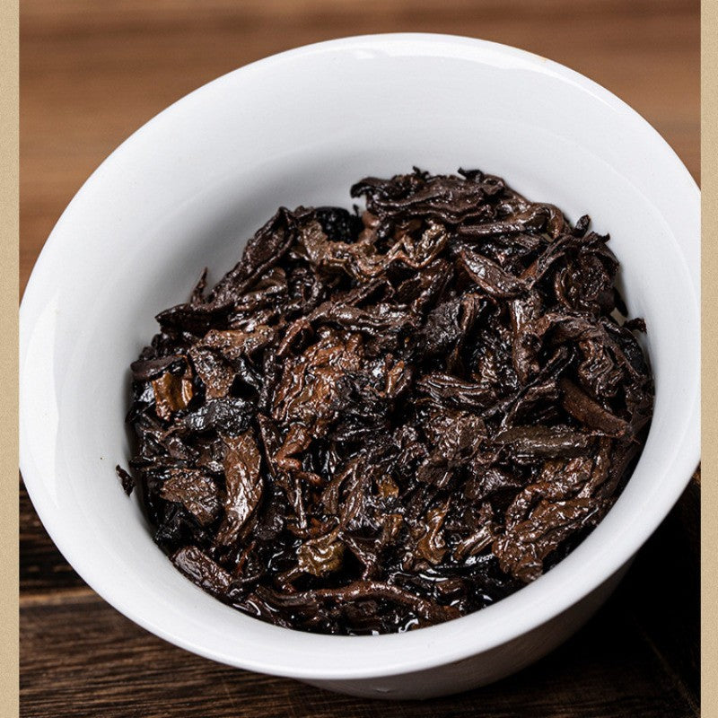 357g Wild Ancient Tea Tree Yunnan Pu Erh Ripe Tea Cake Qizi Cake Tea 2013