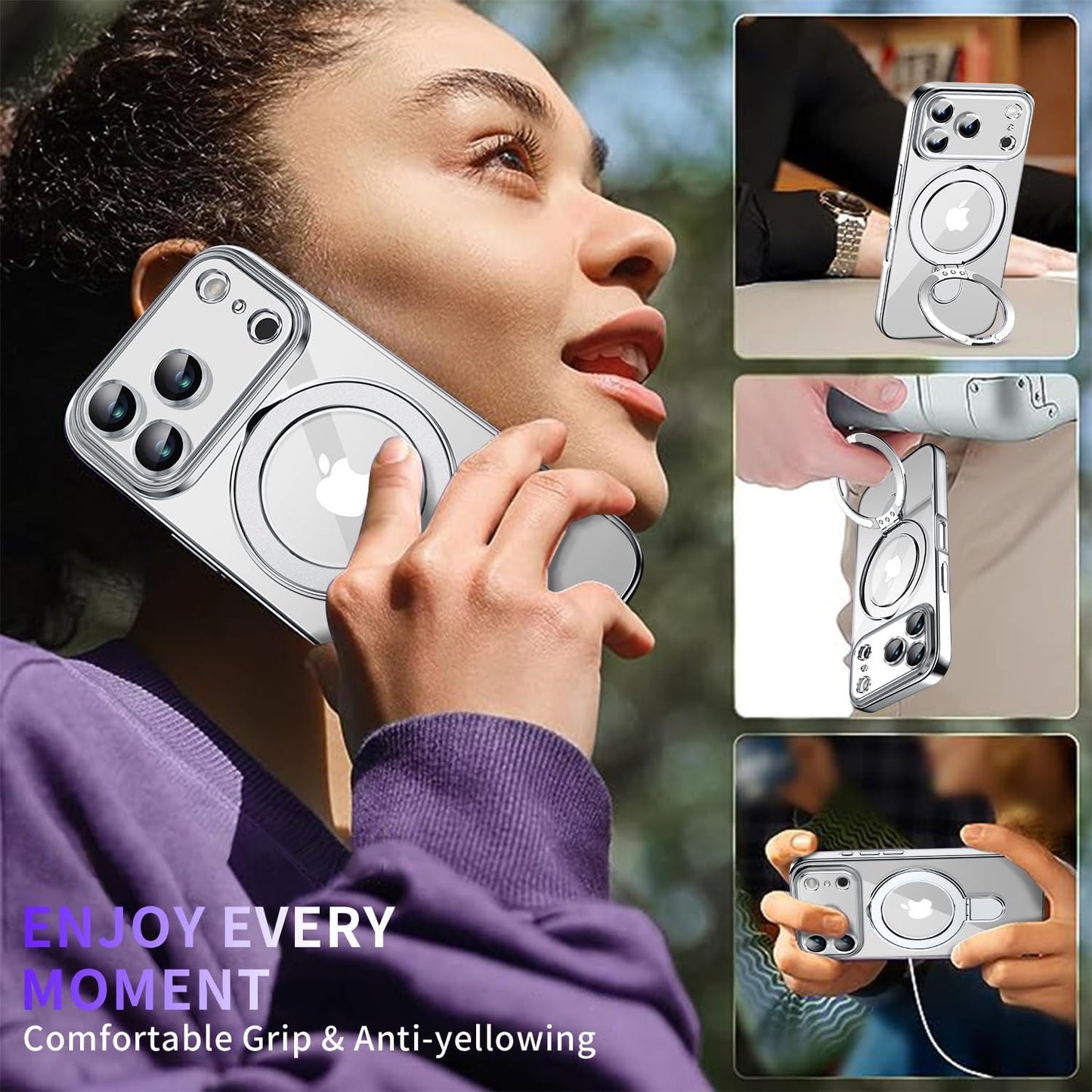 Magnetic for Iphone 17 Pro Max Case with Invisible Stand[Compatible with Magsafe