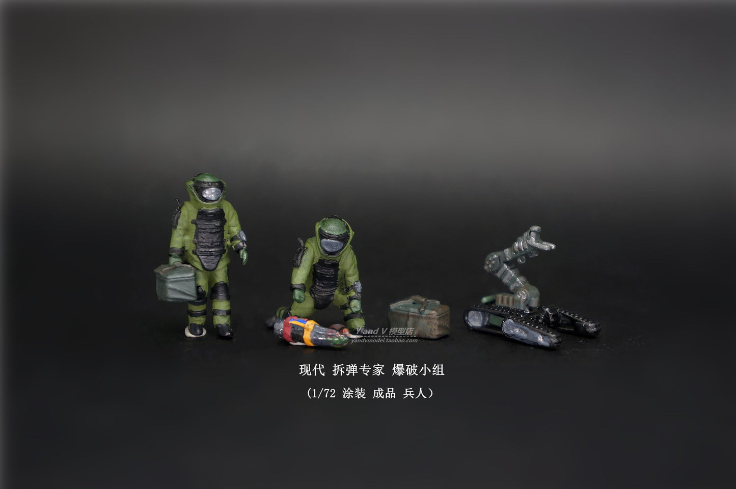 Homemade 1/72 Modern Bomb Disposal Expert Demolition Team 2-Persons Model