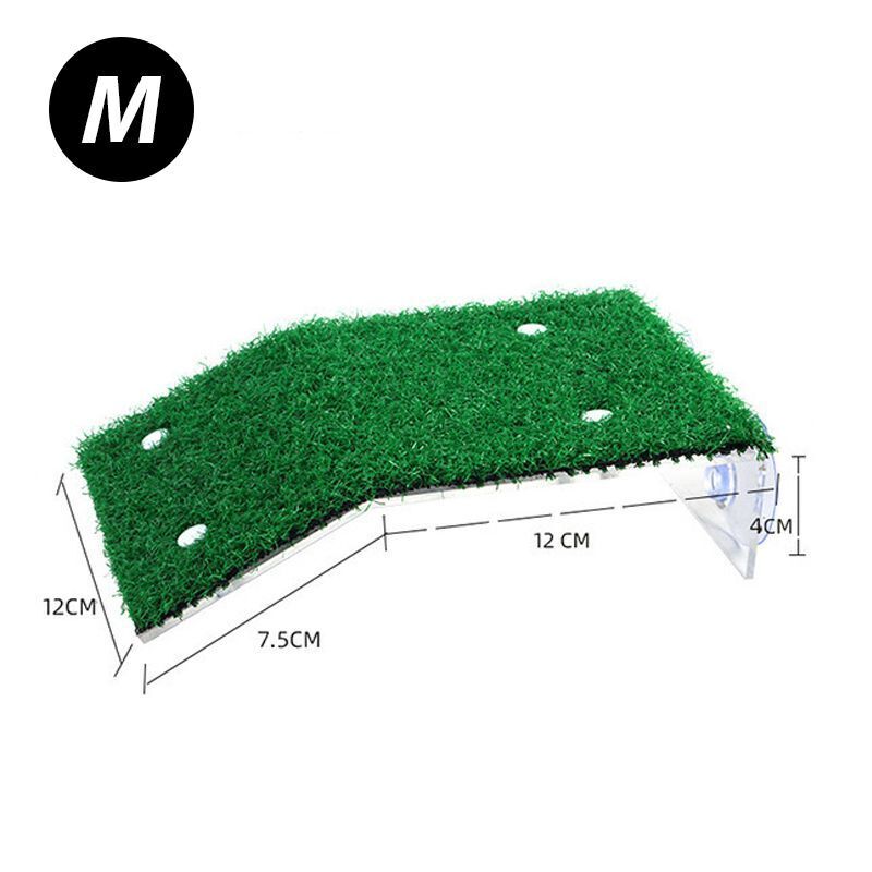 Turtle Platform S M L Grass Ramp Float Decorations Terraces Reptile Resting Moss