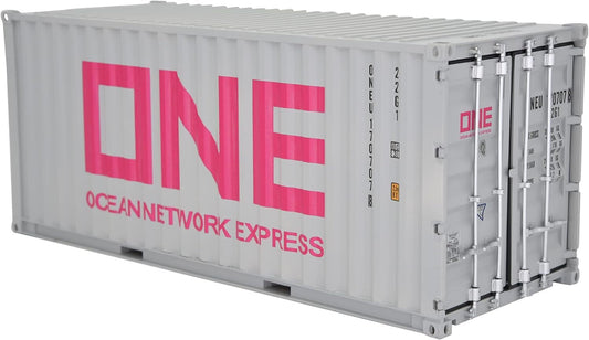 1:20 ONE 20GP Shipping Container Model Gray Abs Resin & Wood Toy Decoration Gray