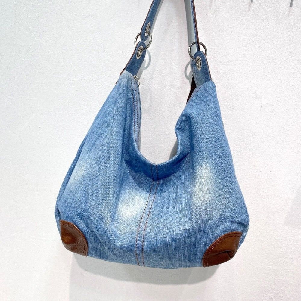 Blue Denim Shoulder Bag Handbag Classic Messenger Messenger Bags Handbag Purse