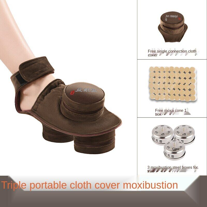 Foot Moxibustion Box Wormwood Hot Compress Foot Bag Portable Moxa Health Tool 艾灸