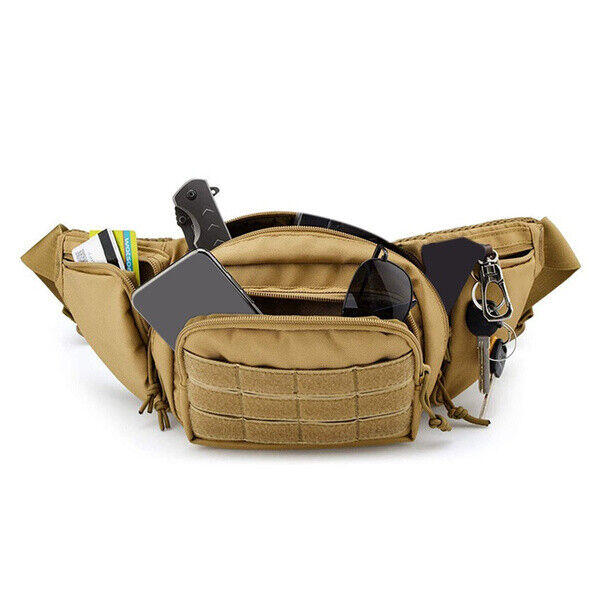 Men Bag Waterproof Oxford Cloth Sports Hiking Camping Fishing Outdoor Waist Bag