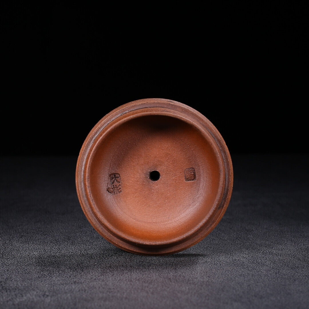 Chinese Yixing Zisha Clay Handmade Exquisite Teapot(竹韵 底款:时大彬)