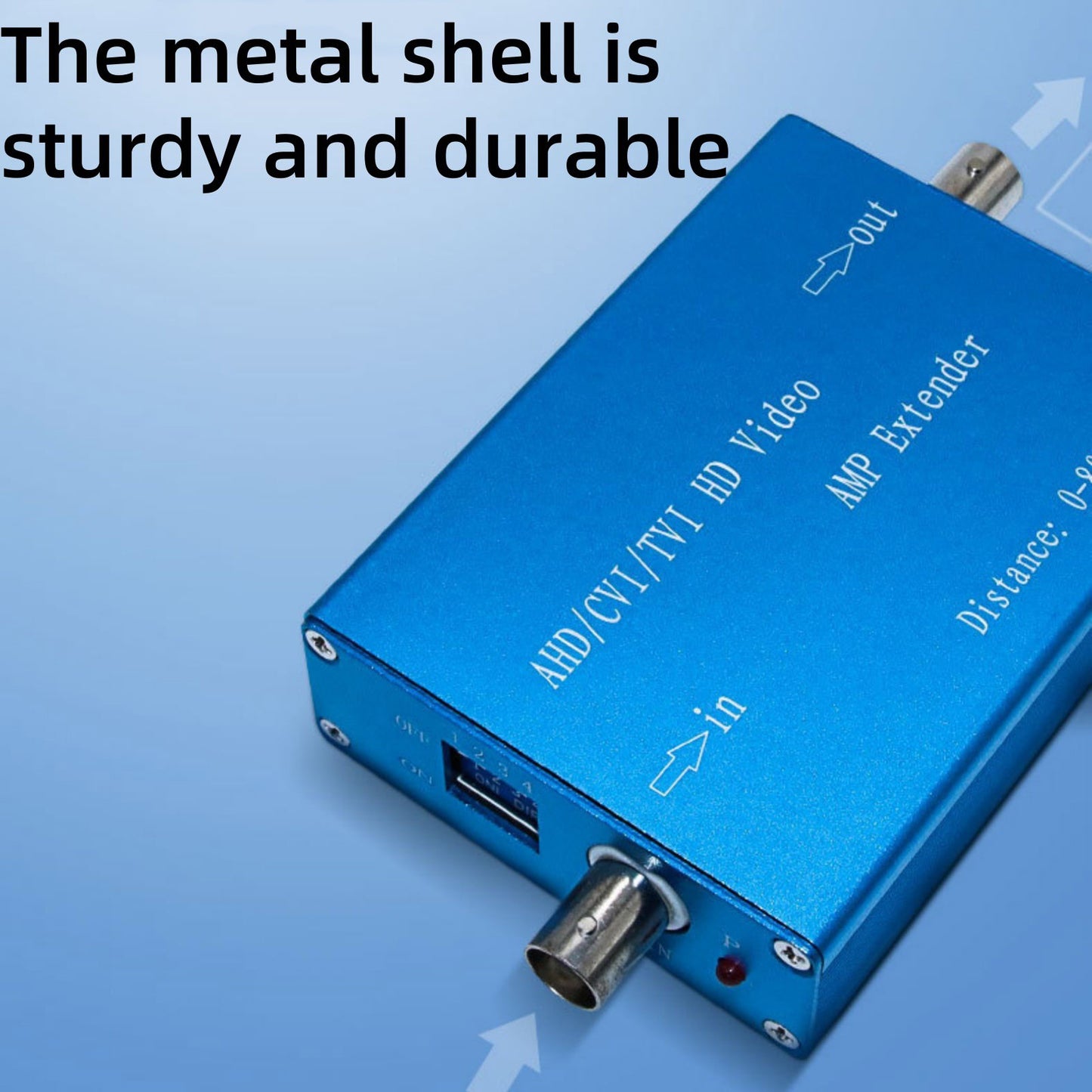 1x Coaxial Cable AHD/TVI/CVI/CVBS 1080P Video Amplifier Extends for CCTV System