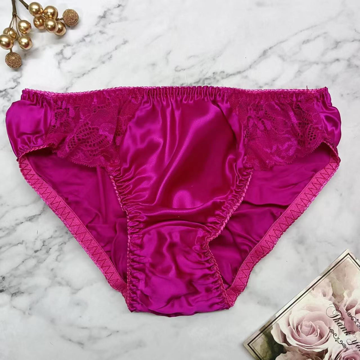 8pcs 100% Silk Women's Bikinis Panties Lace Size: M L XXL