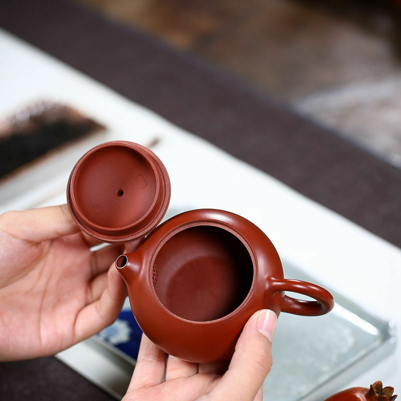 Authentic Yixing Zisha Tea Pot Marked Dahongpao Clay Xishi Pot Master Kungfu Pot