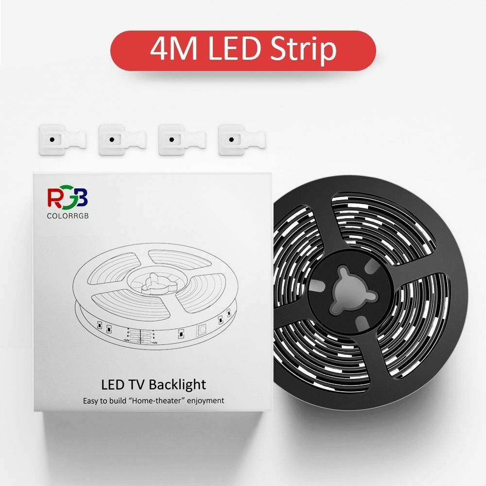 TV Backlight USB Powered LED Strip Light RGB5050 24 Inch-60 Inch Mirror PC APP