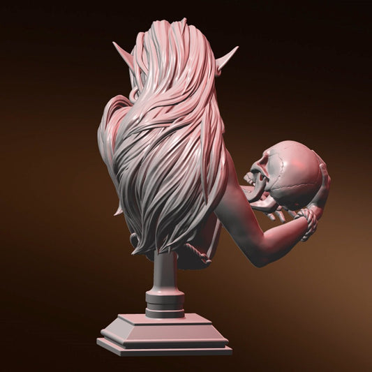 60mm resin figures bust model Vampire Queen Unassembled Unpainted