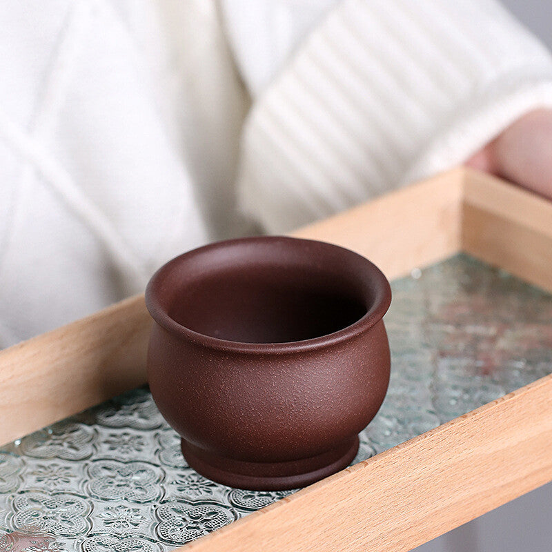 180ml Handmade Cup True Yixing Zisha Tea Cup Original Ore Master Cup Purple Clay