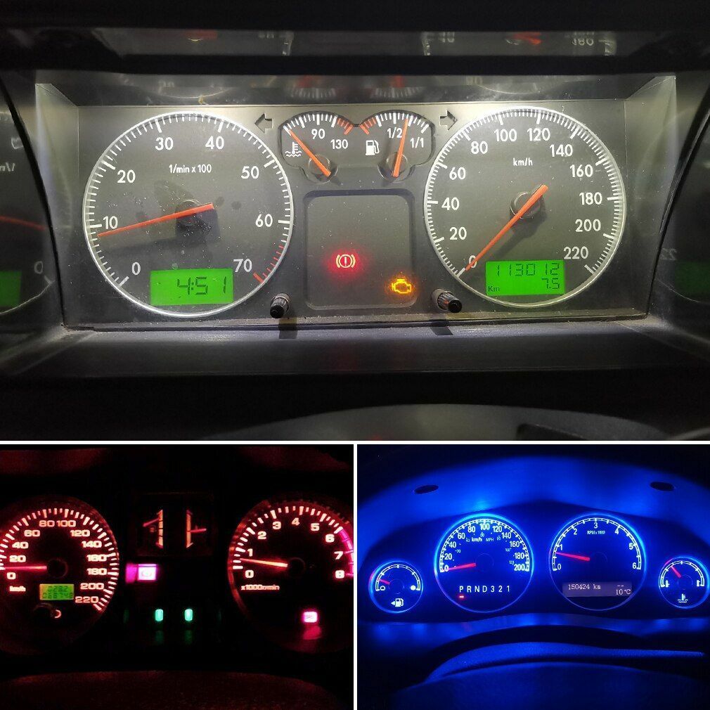 10pcs T3 LED Indicator Light 3030 SMD Bulb T4.2 T4.7 Car Dashboard Warning Blue