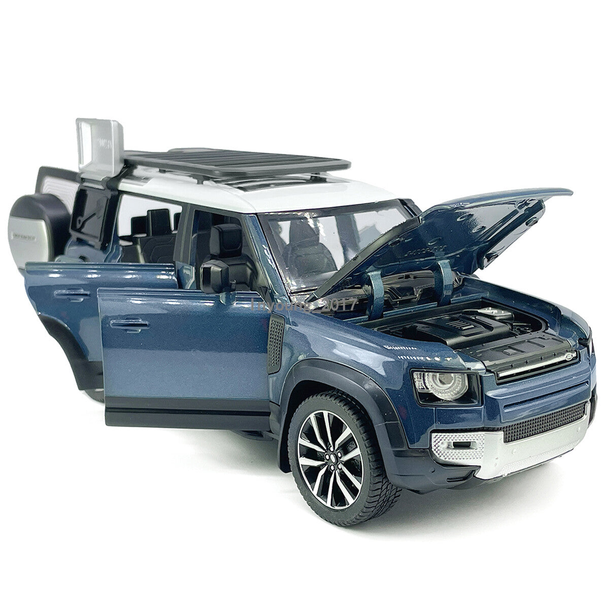 1/24 Land Rover Defender 110 Model Car Diecast Toy Cars Boys Toys Kids Gift Blue
