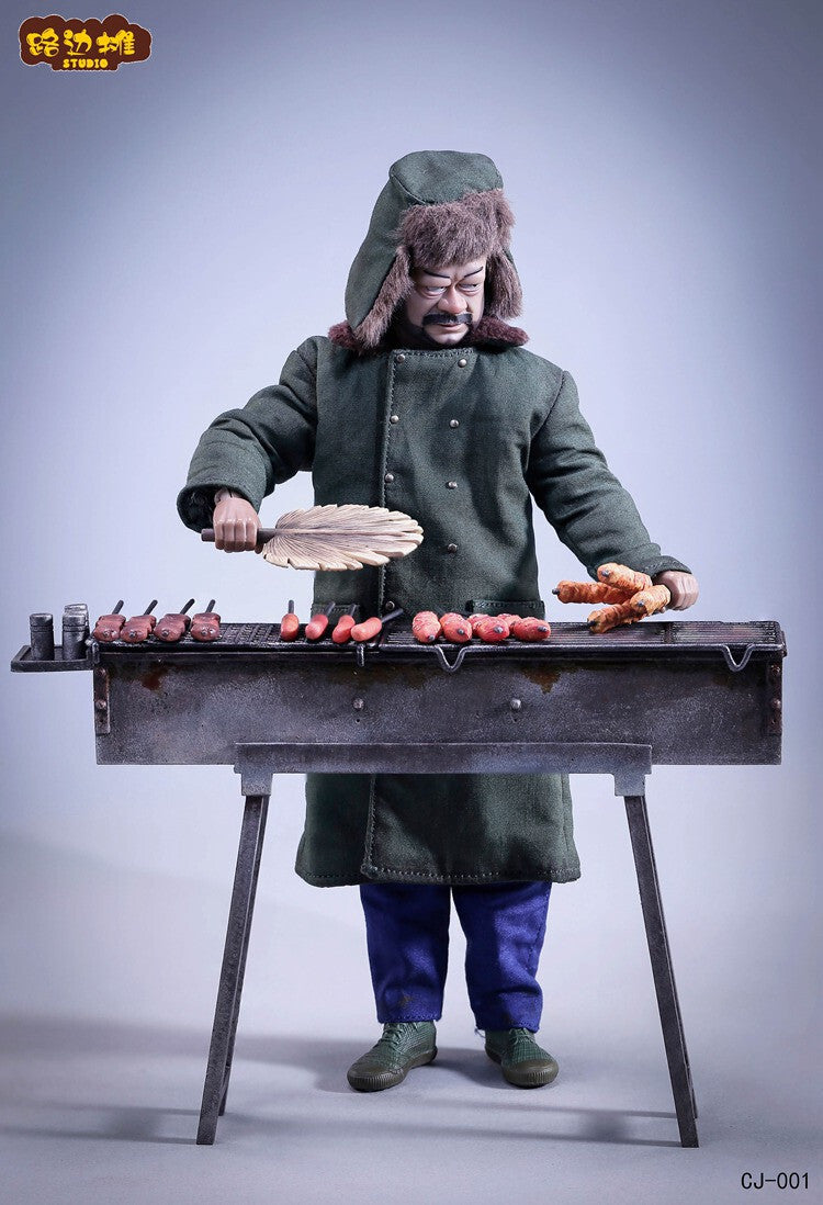 1/12 Barbecue Stall Scene Model Does Not Include A Doll Model