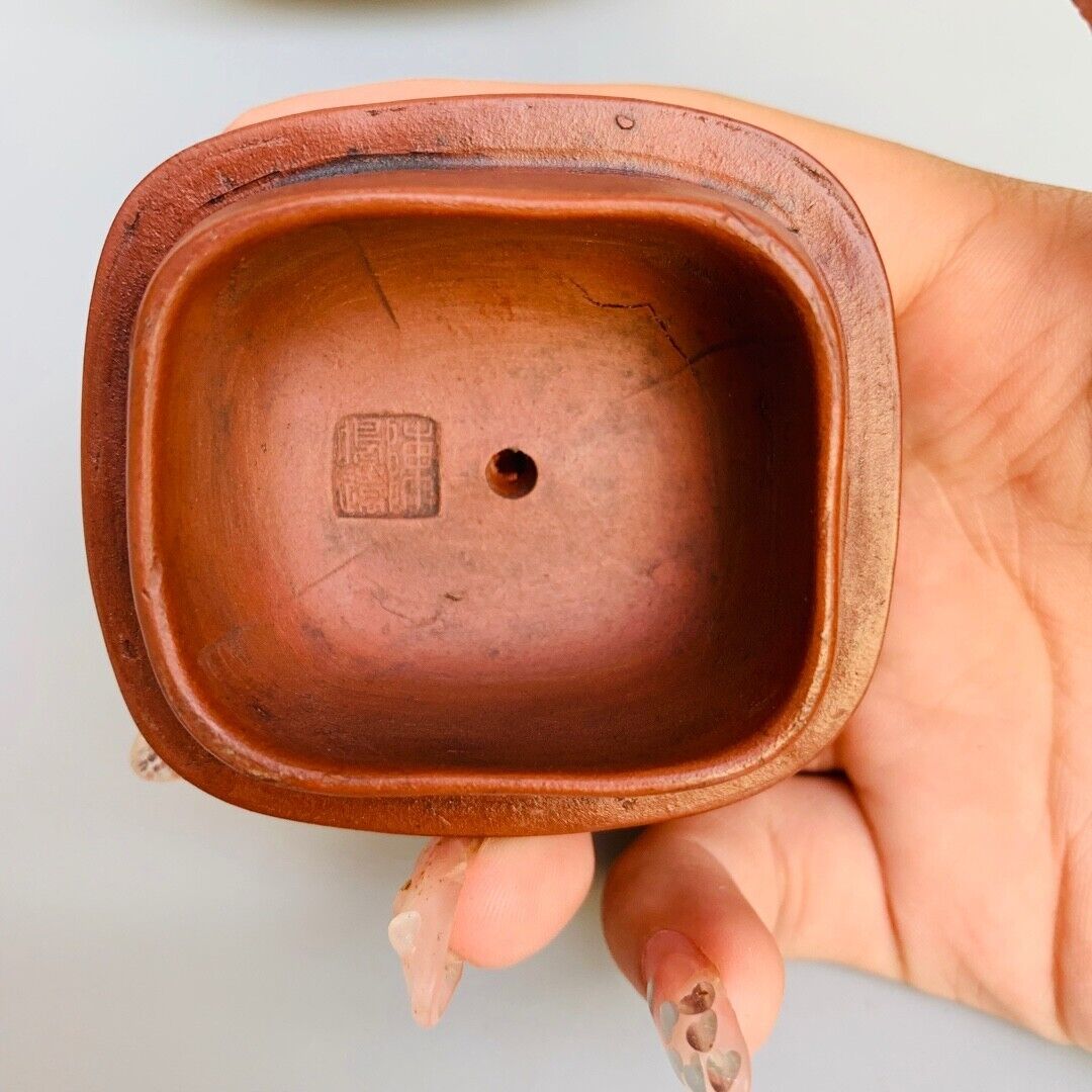 Chinese Yixing Zisha Clay Handmade Exquisite Teapot (提梁吊猴紫砂壶 底款:陈鸣远 )