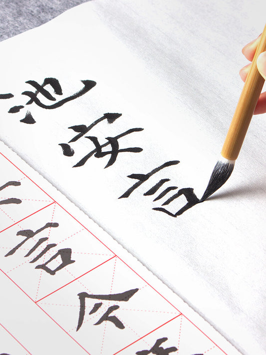 Chinese writing brush 善琏湖笔中白云小白云 大白云毛笔套装 初学者兼毫全套 中号小号中楷国画