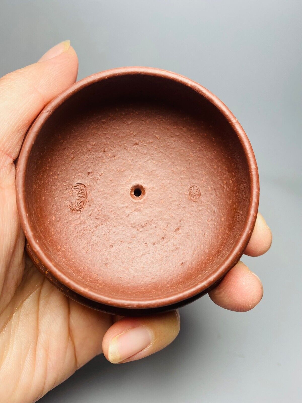 Chinese Yixing Zisha Clay Handmade Exquisite Teapot (厚福壶 底款:陈菊华)