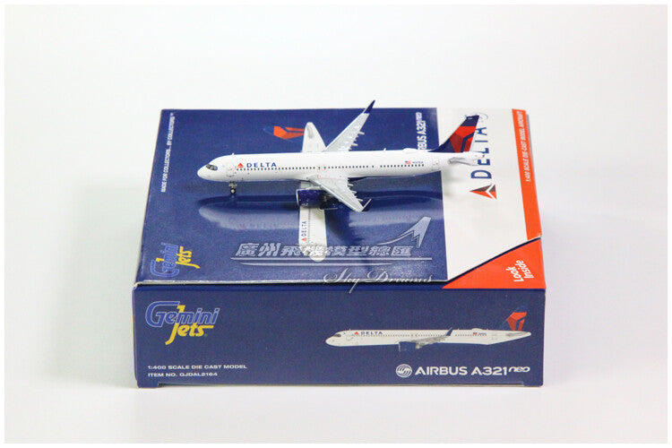 1:400 GeminiJets DELTA BOEING A321neo Airplane Diecast Plane Aircraft Model