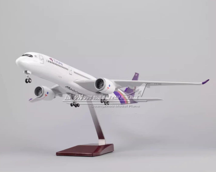47CM 1:142 THAI AIRBUS A350 Passenger Airplane Landing Gears Resin Plane Model