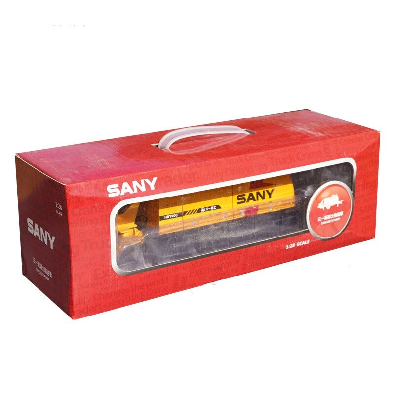 1:28 SANY Concrete Pump Construction Machine Equipment Diecast Model Collection