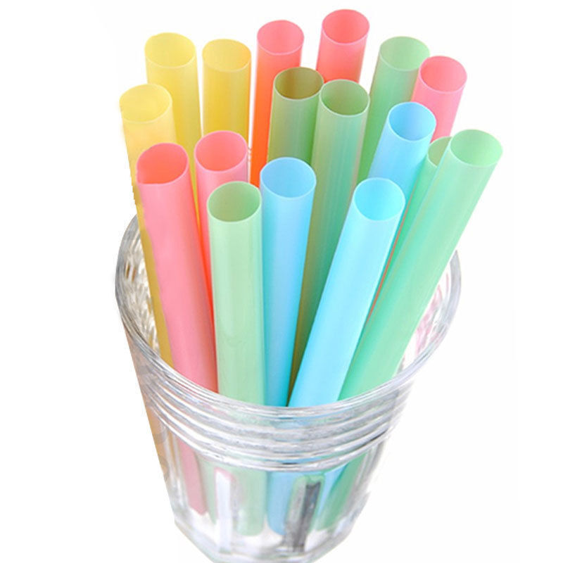 100X-2000X Mix Color Large Drinking Straws For Bubble Tea Smoothie Milkshake