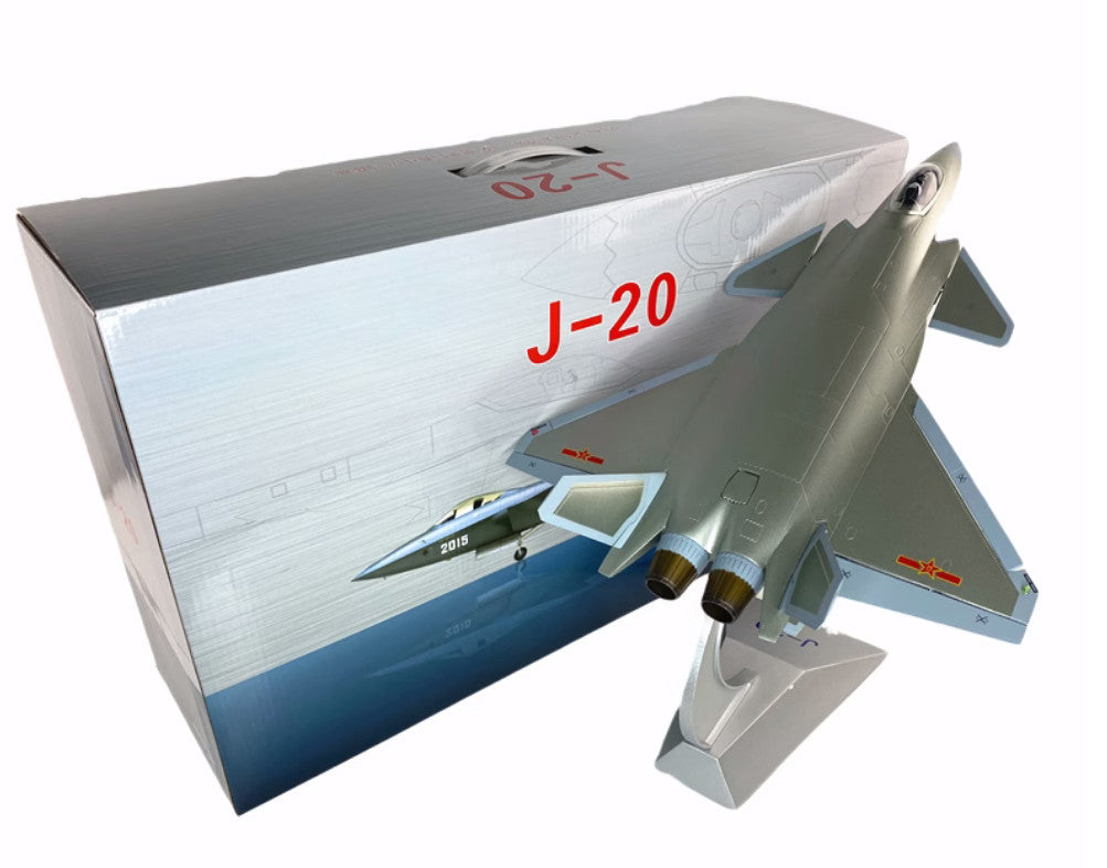 1:48 45CM China J-20 Stealth Fighter Plane Diecast Military Aircraft Model