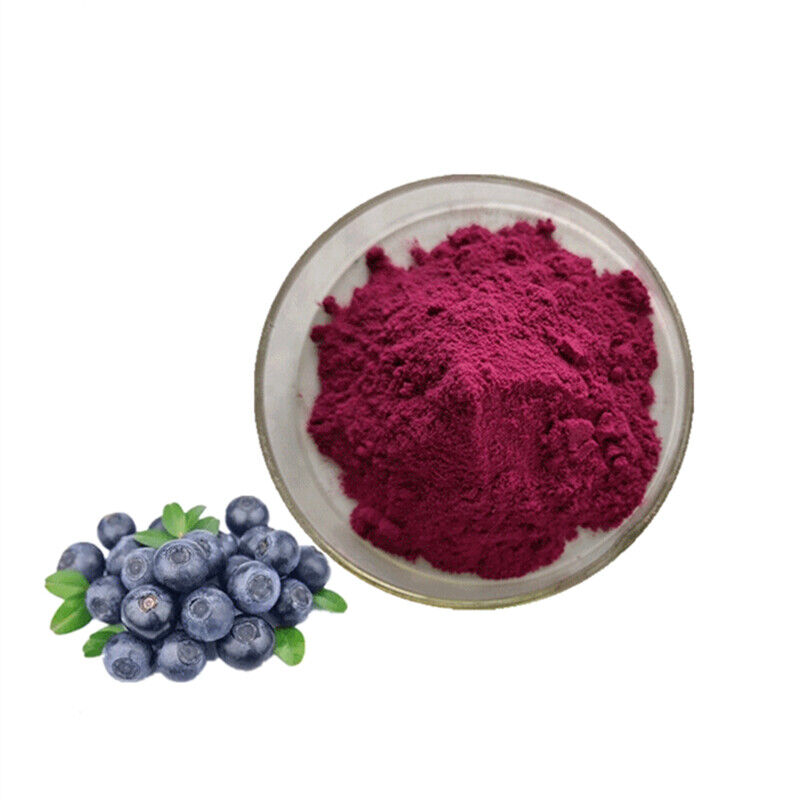 Blueberry Extract Powder 30:1 Anthocyanidins Antioxidant Improve memory 100~500g