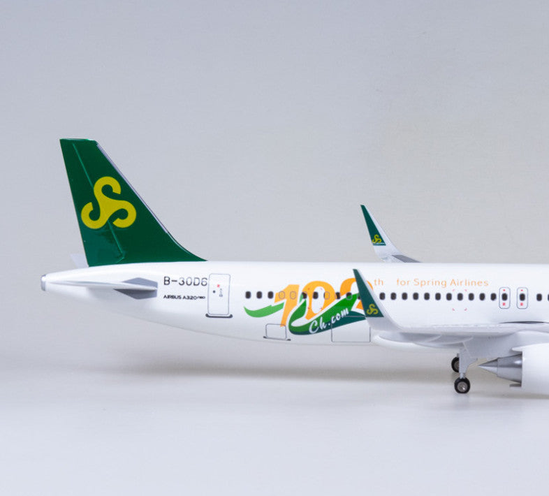 47CM 1:80 Spring Airlines AIRBUS A320neo Airplane Landing Gear Resin Model
