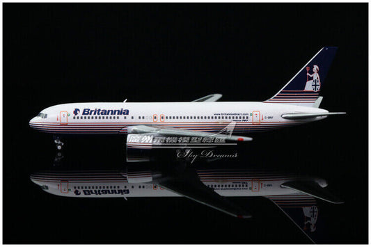 1:400 JC Wings Britannia BOEING 767-200ER Passenger Airplane Diecast Plane Model