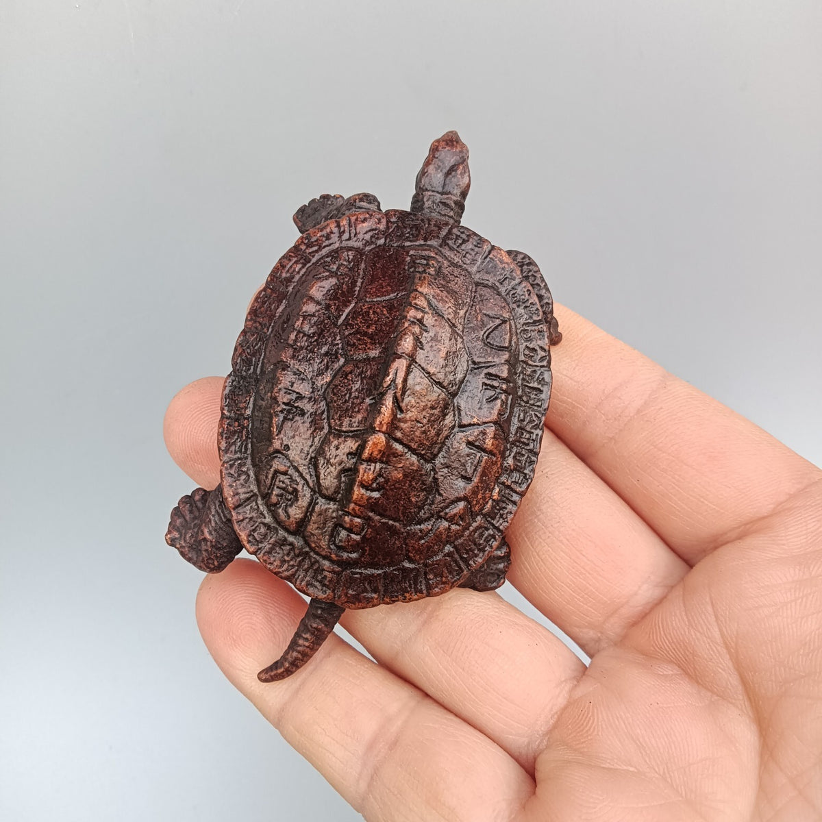 Chinese Bronze Turtle Tea Pet Home Decoration Statue-