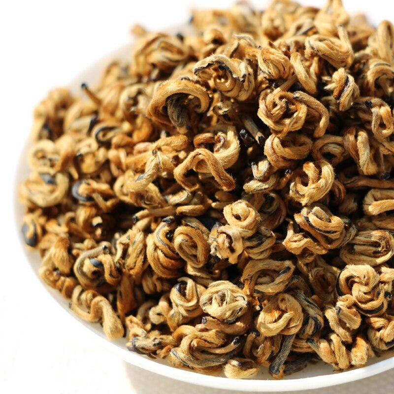 Nonpareil JingLuoYa Golden Bud Snail Dian Hong Dianhong Yunnan Black Tea