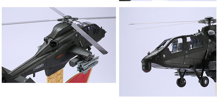 1:24 71CM China Z-19 Helicopter Airplane Diecast Military Aircraft Plane Model