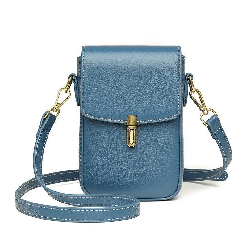 Genuine Leather Bag Mini Messenger Bag Handbag Purse Small Shoulder Purse Cotton