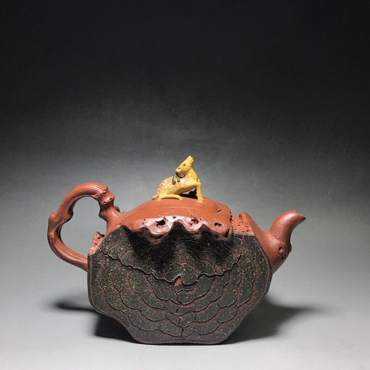 Chinese Yixing Zisha Clay Handmade Exquisite Teapot (福禄寿 底款:汪寅仙)