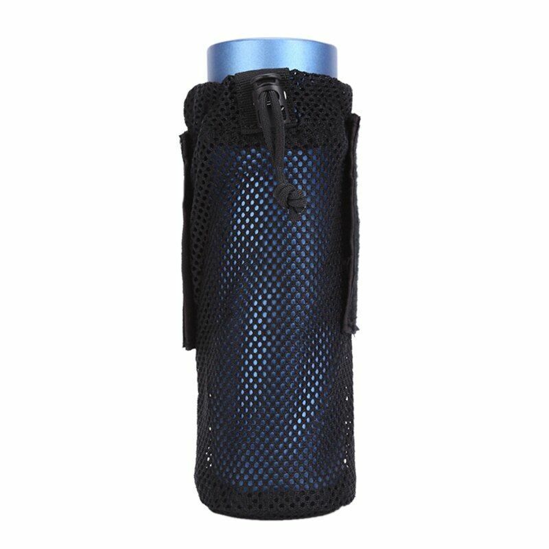 Lightweight Mesh Water Bottle Bag Outdoor Camping Cycling Hiking Pouch Foldable
