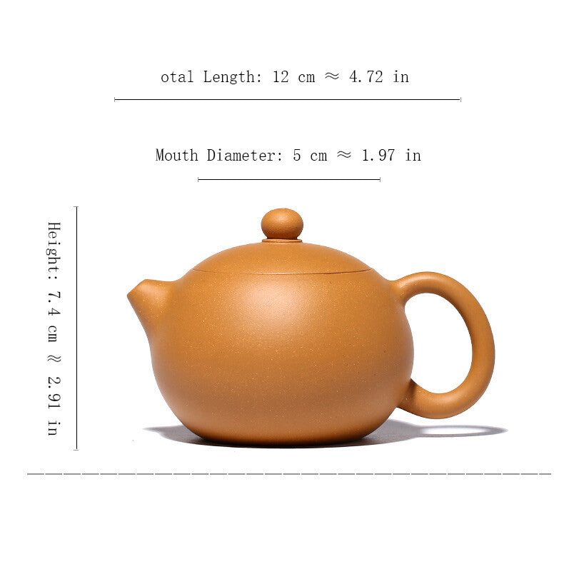 Ball Shaped Infuser Holes Marked Xishi Pot Chinese Yixing Old Duan Clay Tea Pot